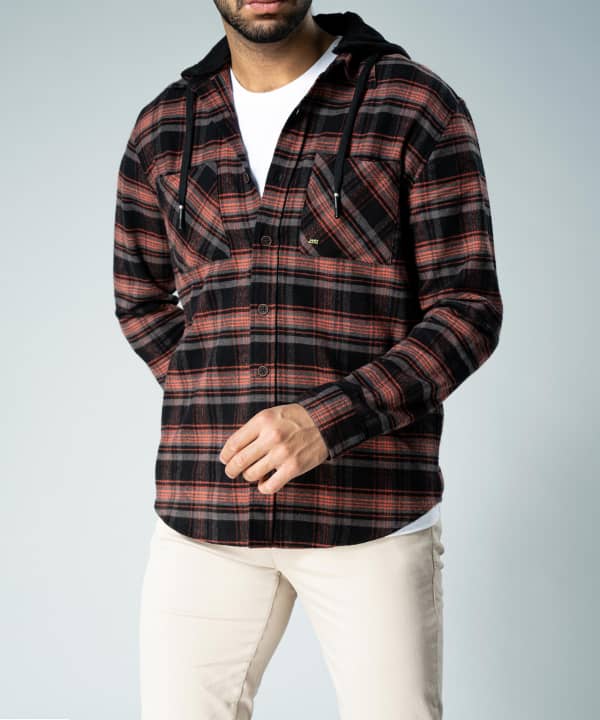 پیراهن کلاه دار مردانه جوتی جینز JootiJeans کد 23531026 - 2