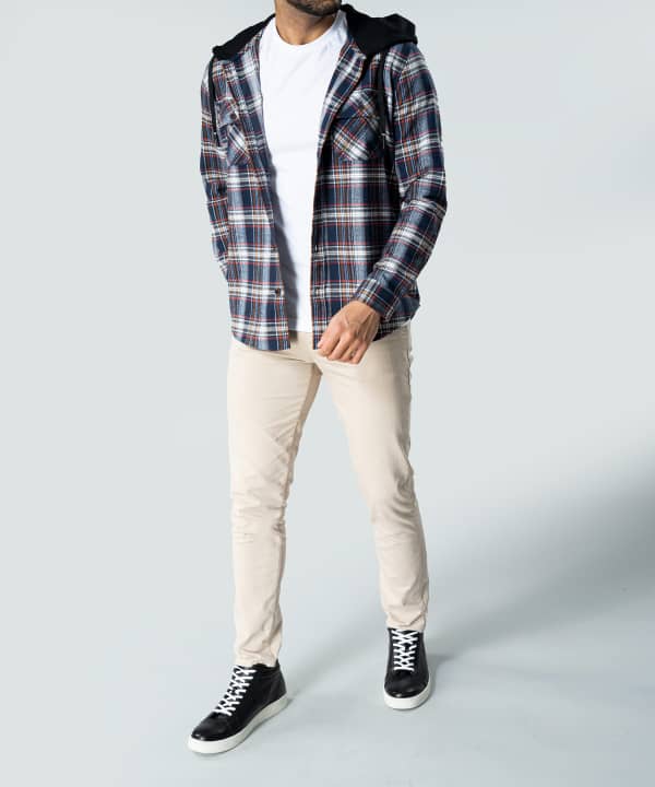 پیراهن کلاه دار مردانه جوتی جینز JootiJeans کد 23531025 - 0