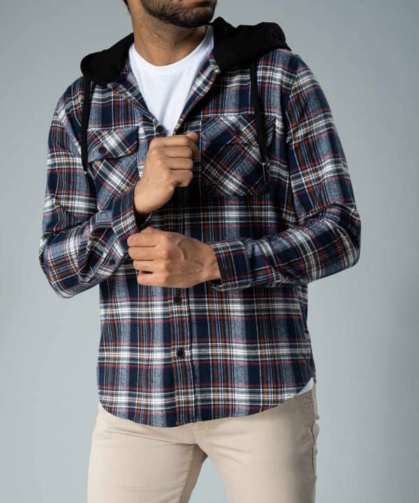 پیراهن کلاه دار مردانه جوتی جینز JootiJeans کد 23531025 - 3