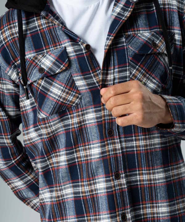 پیراهن کلاه دار مردانه جوتی جینز JootiJeans کد 23531025 - 5