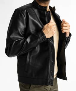 کت چرم مردانه جوتی جینز Jooti Jeans کد 23522109 - 2