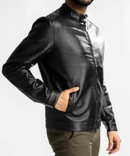 کت چرم مردانه جوتی جینز Jooti Jeans کد 23522109 - 4
