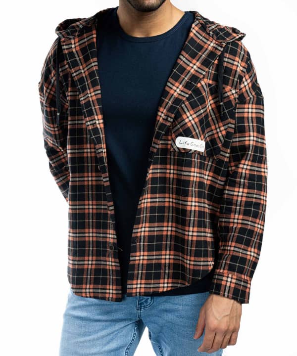 پیراهن کلاه دار مردانه جوتی جینز JootiJeans کد 23531020 - 0