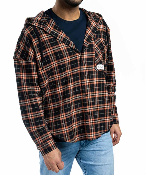 پیراهن کلاه دار مردانه جوتی جینز JootiJeans کد 23531020 - 2