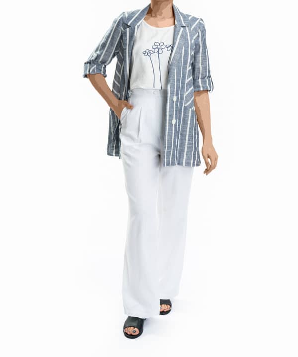 ست مانتو و تاپ زنانه جوتی جینز JootiJeans کد 31732S07 - 1