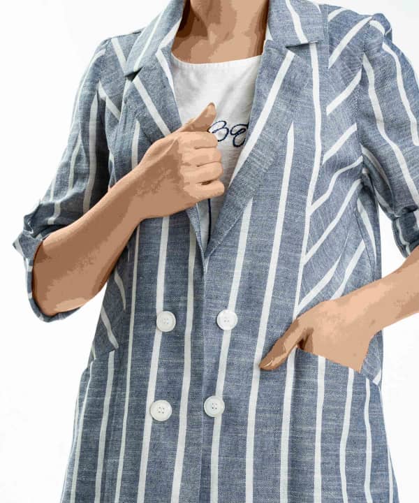ست مانتو و تاپ زنانه جوتی جینز JootiJeans کد 31732S07 - 3