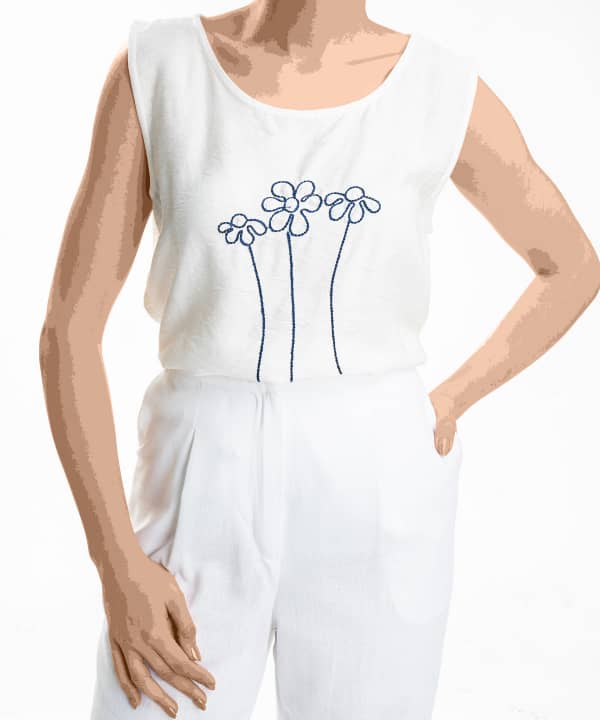 ست مانتو و تاپ زنانه جوتی جینز JootiJeans کد 31732S07 - 4