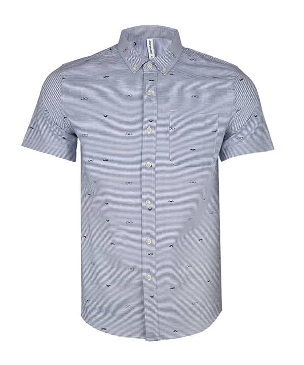 پیراهن مردانه نخی راه راه جین وست Jeanswest - 0