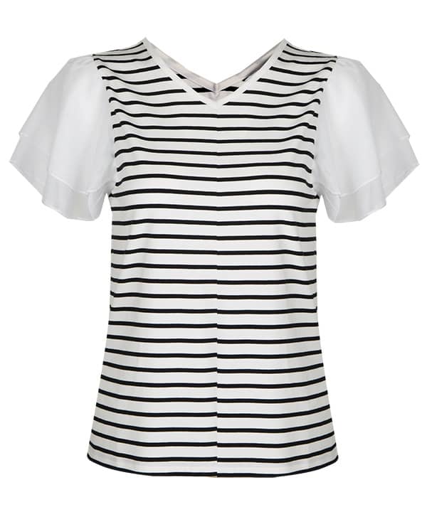 تیشرت یقه هفت زنانه جین وست Jeanswest - 0