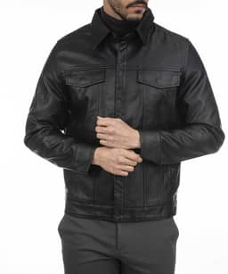 کت چرم مردانه جوتی جینز JootiJeans کد 34521108 - 0