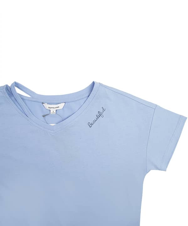 تیشرت یقه هفت زنانه جین وست Jeanswest - 2