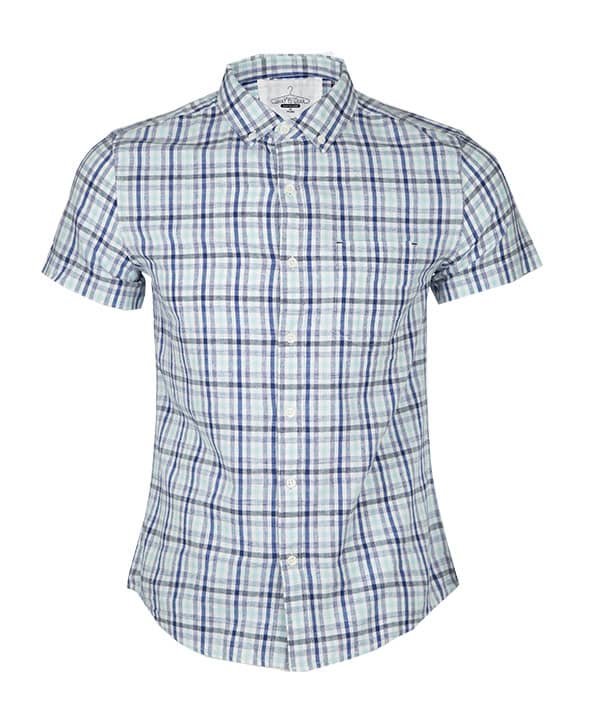 پیراهن مردانه چهار خانه آستین کوتاه جین وست Jeanswest - 0
