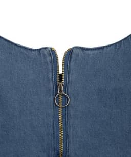 ست سارافون بلند زنانه و تیشرت جین وست Jeanswest - 5