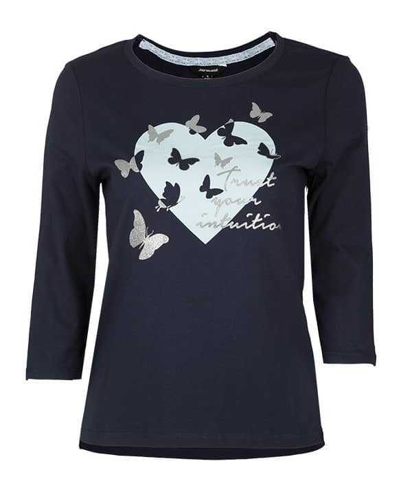 تیشرت زنانه آستین سه ربع جین وست Jeanswest - 0