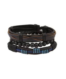 دستبند مردانه چرم مشکی جوتی جینز Jootijeans - 0