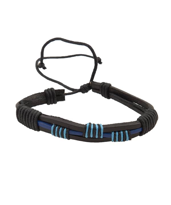 دستبند مردانه چرم مشکی جوتی جینز Jootijeans - 1