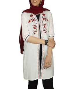 مانتو گلدوزی شده زنانه جوتی جینز Jootijeans - 2