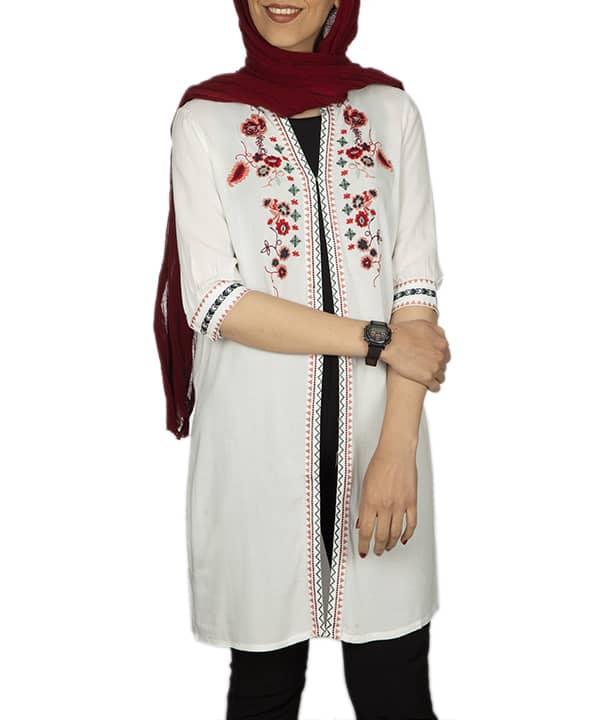 مانتو گلدوزی شده زنانه جوتی جینز Jootijeans - 2
