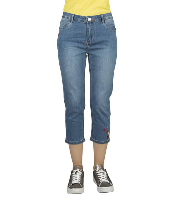 شلوار کوتاه جین زنانه راسته جین وست Jeanswest - 0