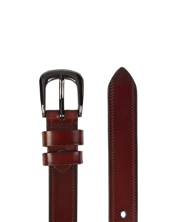 کمربند زنانه چرم زرشکی جین وست Jeanswest - 1