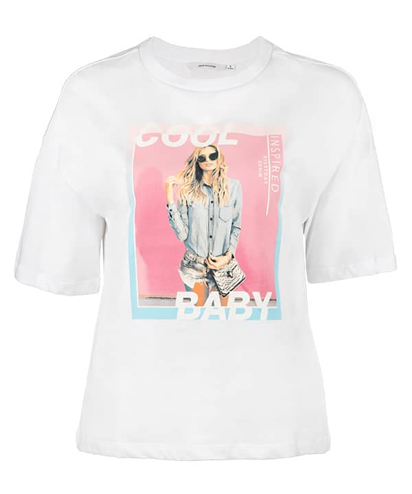 تیشرت زنانه یقه گرد جین وست Jeanswest - 0