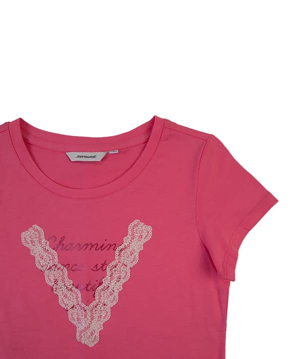 تیشرت زنانه ساده یقه گرد جین وست  Jeanswest - 2