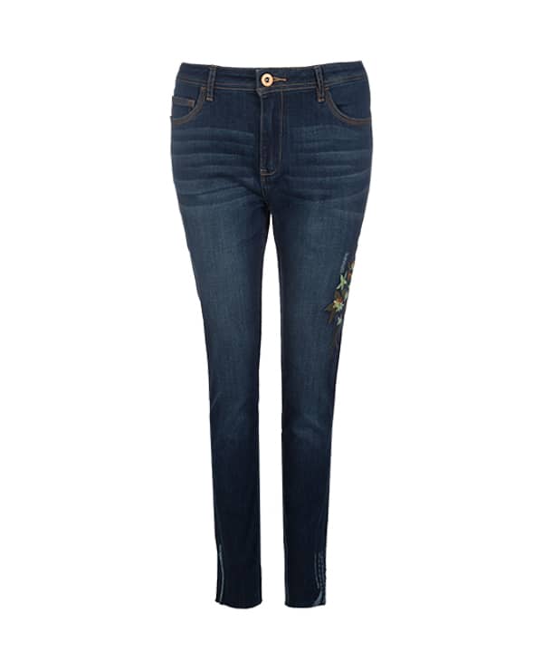 شلوار جین زنانه گلدوزی جین وست Jeanswest - 0