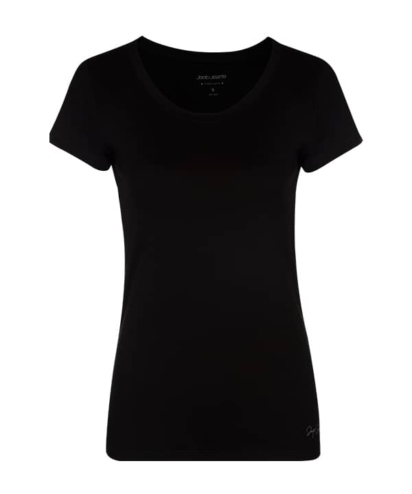 تیشرت زنانه ساده مشکی جوتی جینز Jootijeans - 0