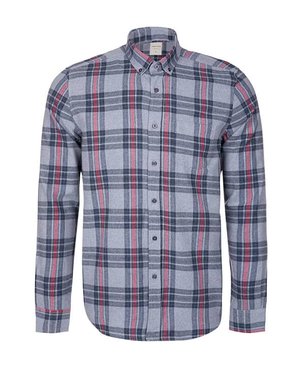 پیراهن مردانه چهارخانه جوتی جینز Jootijeans - 0