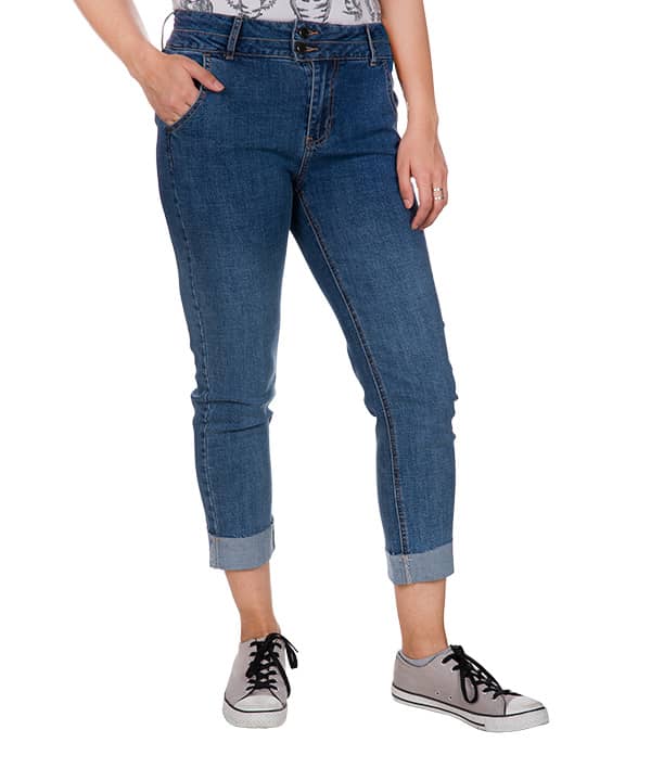 شلوار جین کوتاه زنانه جین وست Jeanswest - 0