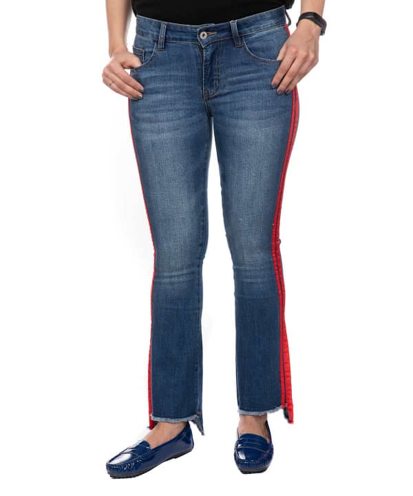 شلوار جین زنانه نواردوزی شده جوتی جینز Jootijeans - 0