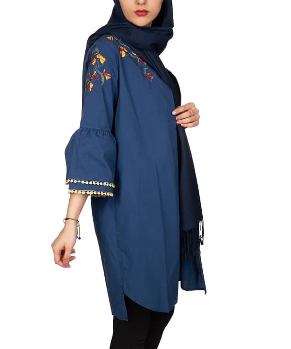 مانتو نخی گلدار جوتی جینز Jootijeans - 1