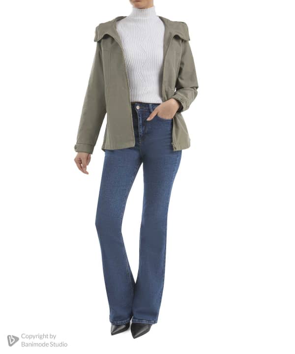 کاپشن زنانه جین وست Jeanswest کد 43222004 - 1