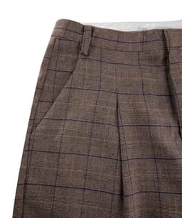 شلوار پارچه ای زنانه آزاد چهارخانه جوتی جینز JootiJeans - 6