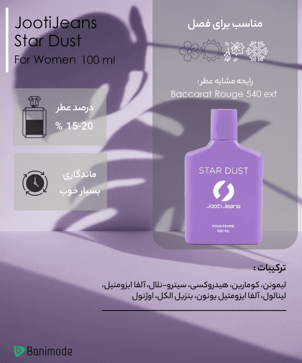 ادوپرفیوم زنانه جوتی جینز مدل P33100009 حجم 100 میلی لیتر - 2