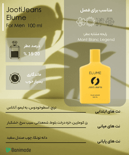 ادوپرفیوم مردانه جوتی جینز مدل Elume حجم 100 میلی لیتر - 2