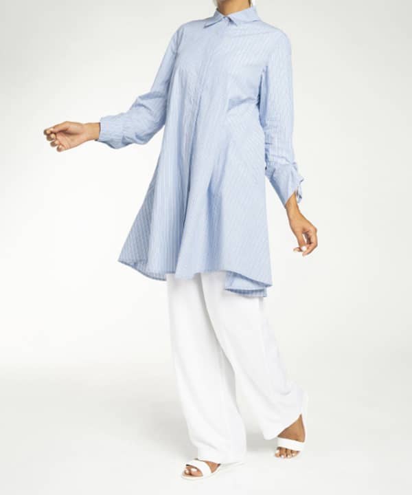 مانتو نخی طرح دار جین وست Jeanswest کد 01242552 - 1