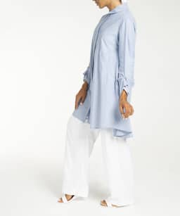 مانتو نخی طرح دار جین وست Jeanswest کد 01242552 - 4
