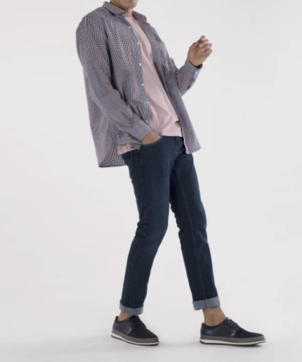 پیراهن چهارخانه مردانه جوتی جینز JootiJeans کد 11531107 - 2
