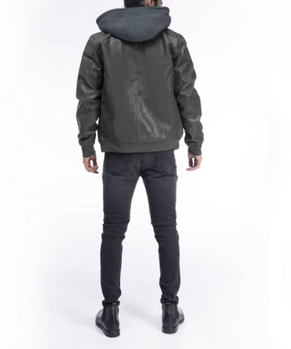 کاپشن چرم مردانه جوتی جینز JootiJeans کد 04522121 - 2