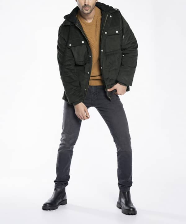 کاپشن کبریتی مردانه جوتی جینز JootiJeans کد 04522613 - 1