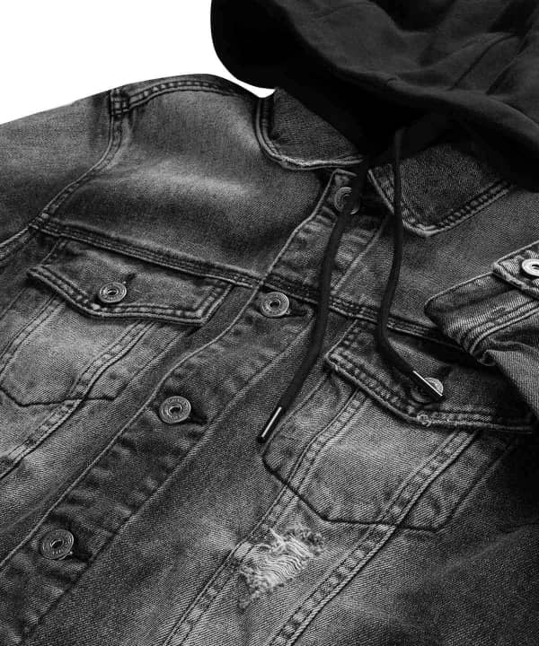 کت جین کلاه دار مردانه بالنو Baleno - 3