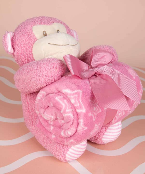 عروسک و پتو نوزاد دکو Deco مدل Monkey - 1