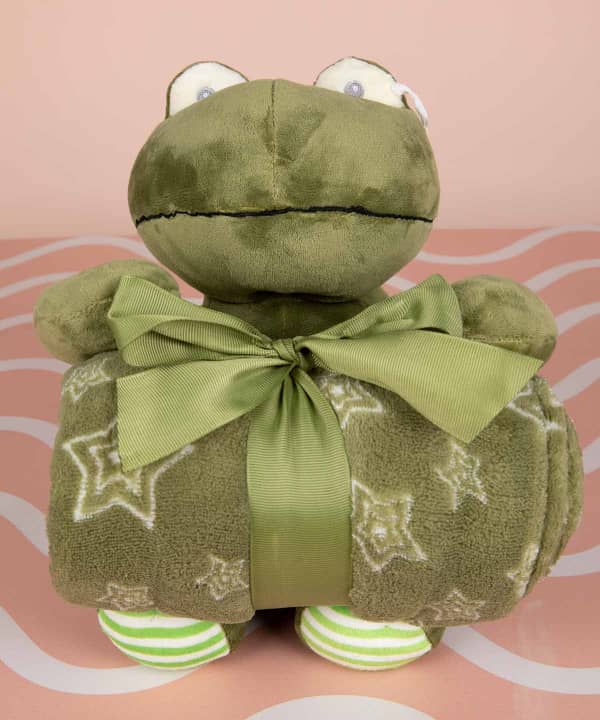 عروسک و پتو نوزاد دکو Deco مدل Frog - 0