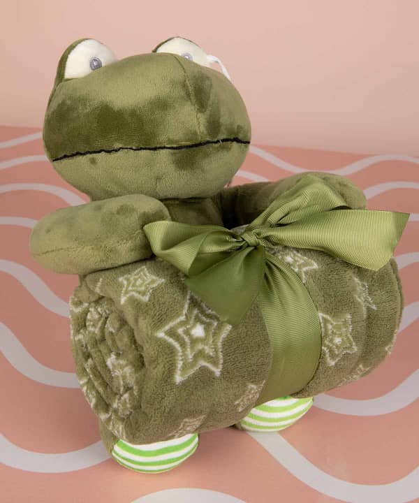 عروسک و پتو نوزاد دکو Deco مدل Frog - 1