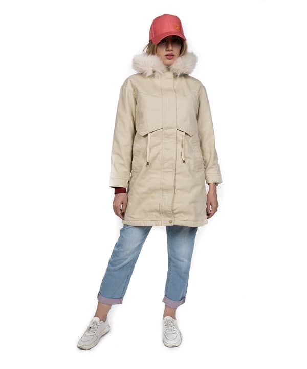 کاپشن بلند زنانه جین  وست Jeanswest کد 94222501 - 1