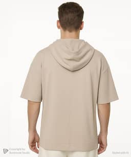هودی آستین کوتاه مردانه جوتی جینز JootiJeans کد 51573538 - 1