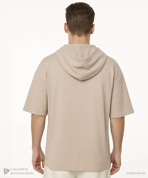 هودی آستین کوتاه مردانه جوتی جینز JootiJeans کد 51573538 - 1