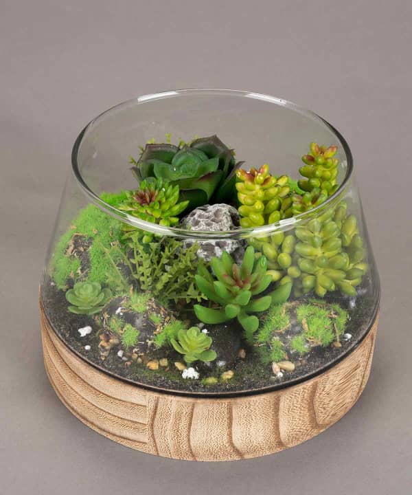 گلدان و گل مصنوعی دکو Deco مدل H01311012 - 0