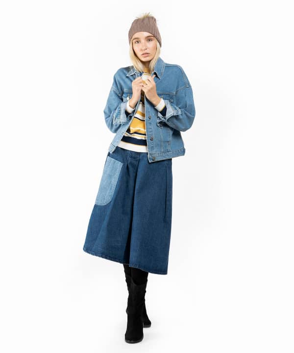 کت جین زنانه جین وست Jeanswest کد 01222506 - 5